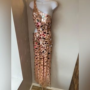 Primavera size 00 rose gold one shoulder.. worn once
